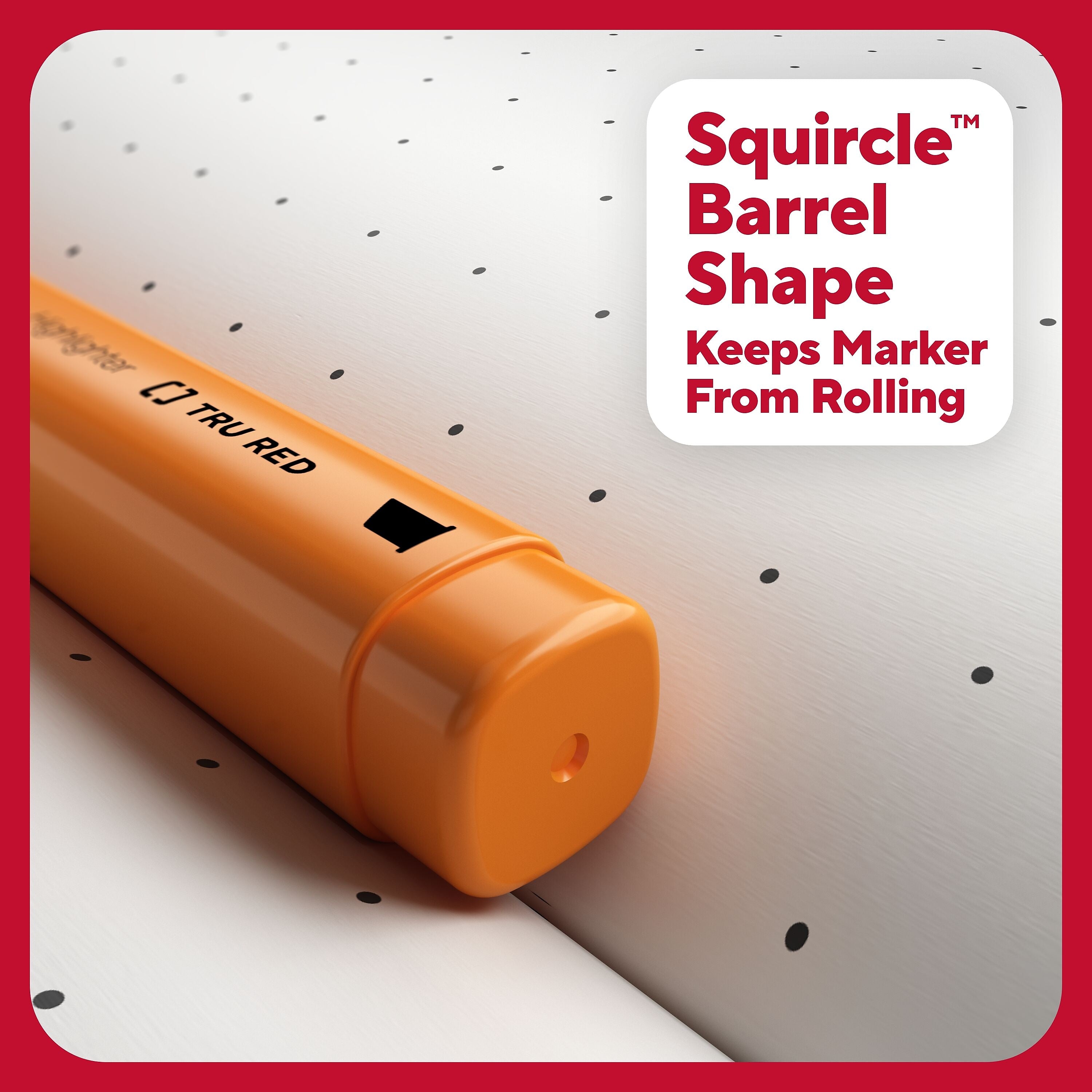 TRU RED™ Tank Highlighter with Grip, Chisel Tip, Assorted, 12/Pack (TR54585)