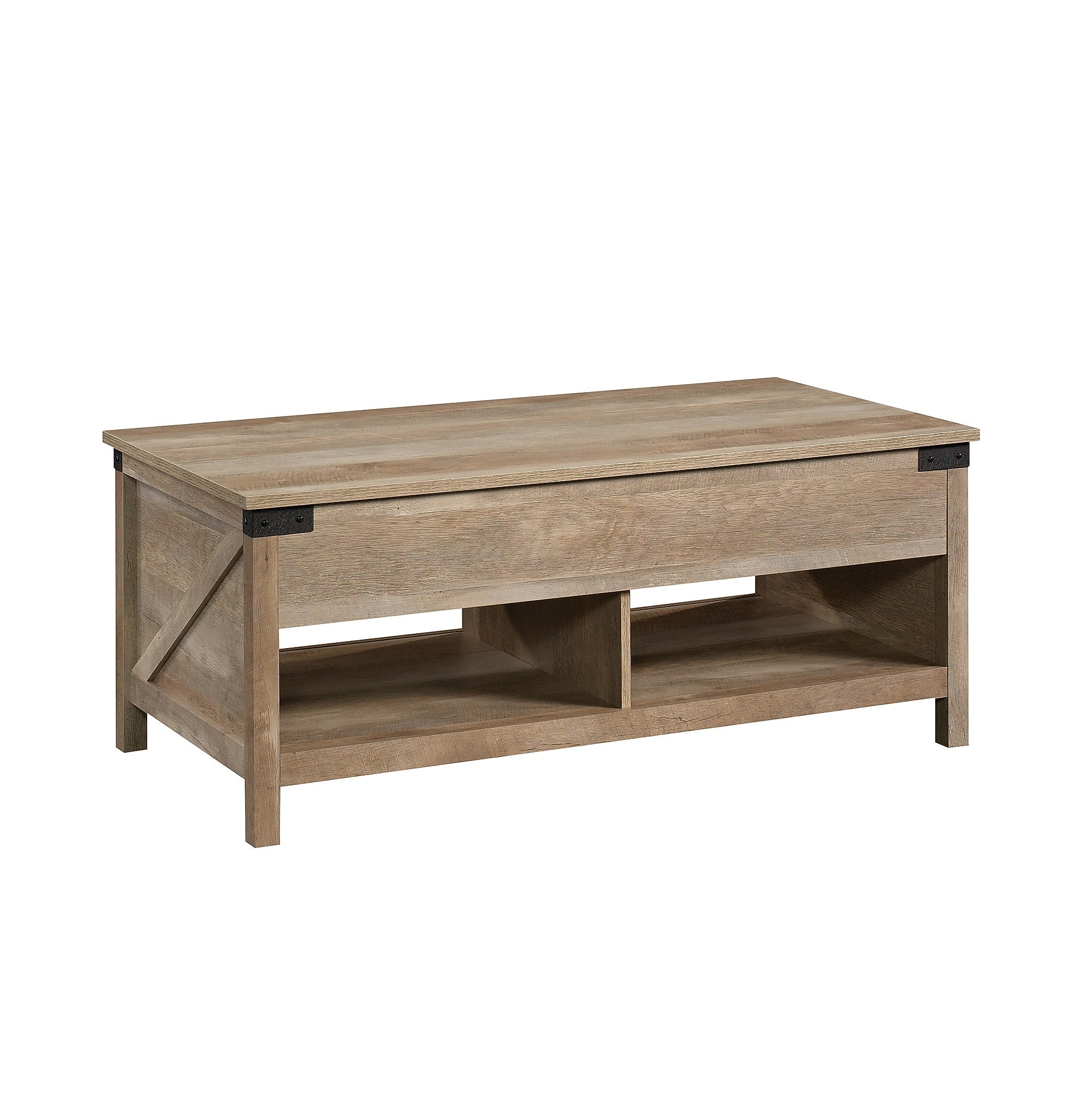 Sauder Bridge Acre 46"W x 24"D Coffee Table, Lintel Oak (427692)