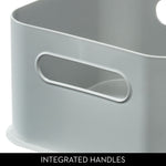 iDESIGN Medium Stackable Plastic Storage Bin, Gray (29212M2)