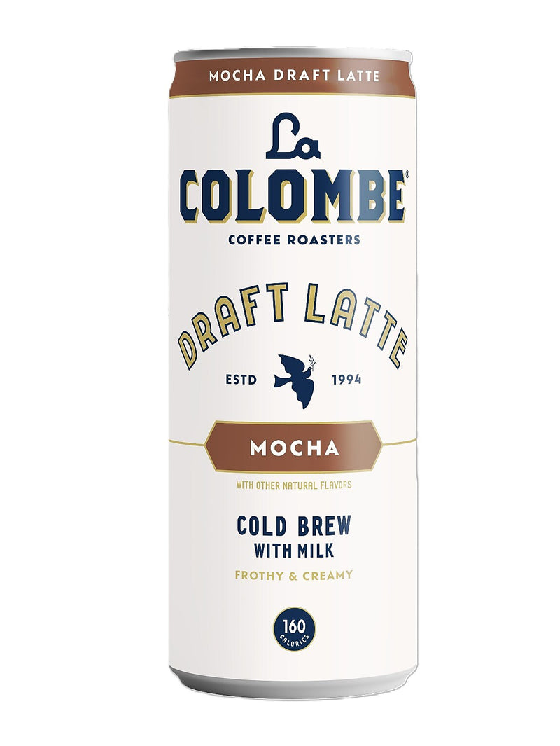 La Colombe Draft Mocha Latte Caffeinated Cold Brew Coffee, Medium Roast, 11 oz., 12/Carton (PPPURC1202)