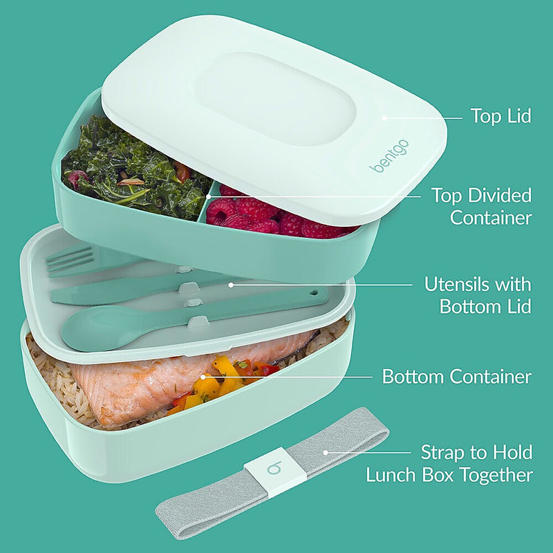 Bentgo Classic Bento Box, Coastal Aqua, 28 oz. (BENTGO-CA)