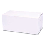 SCT White One-Piece Non-Window Bakery Boxes, Standard, 9 x 5 x 4, White, Paper, 250/Bundle