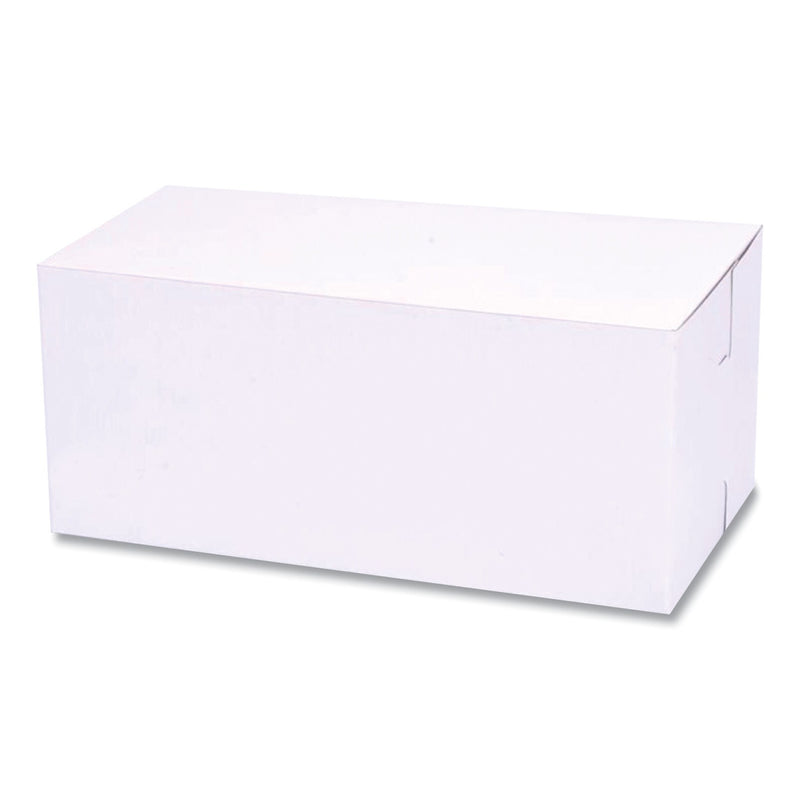 SCT White One-Piece Non-Window Bakery Boxes, Standard, 9 x 5 x 4, White, Paper, 250/Bundle