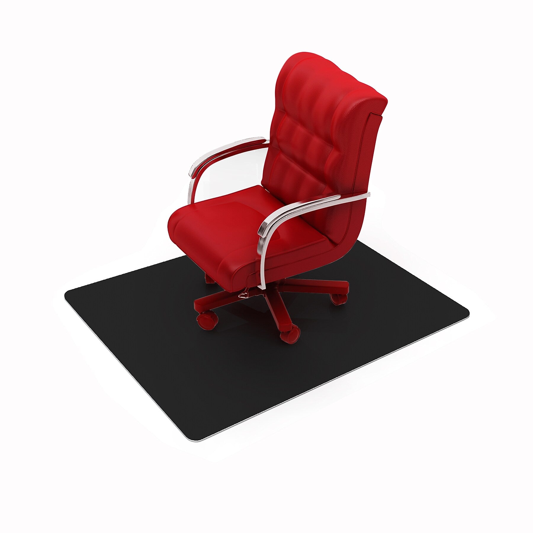 Floortex Advantagemat Chair Mat , 29.5" x 47", Designed for Low-Pile Carpet, Black Vinyl (FC113047LEBV)