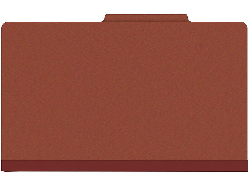 Medical Arts Press Pressboard Classification Folder, 2 Dividers, 2" Expansion, Legal Size, Red, 10/Box (DV-T52-26-3RED)