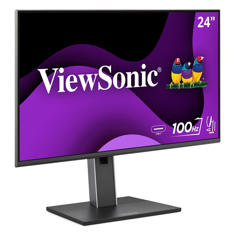 ViewSonic Ergonomic 24" 100Hz LCD Monitor, Black (VG2452)