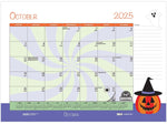 2025-2026 House of Doolittle Seasonal/Holiday 22" x 17" Academic Monthly Desk Pad Calendar (1395-26)