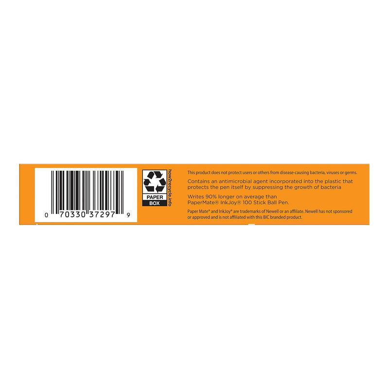 BIC Prevaguard Round Stic Ballpoint Pen, Medium Point, Blue Ink, Dozen (GSAM11-BLU)