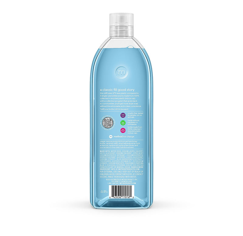 Method Gel Hand Soap Refill, Sea Minerals Scent, 34 Fl. Oz. (328105)