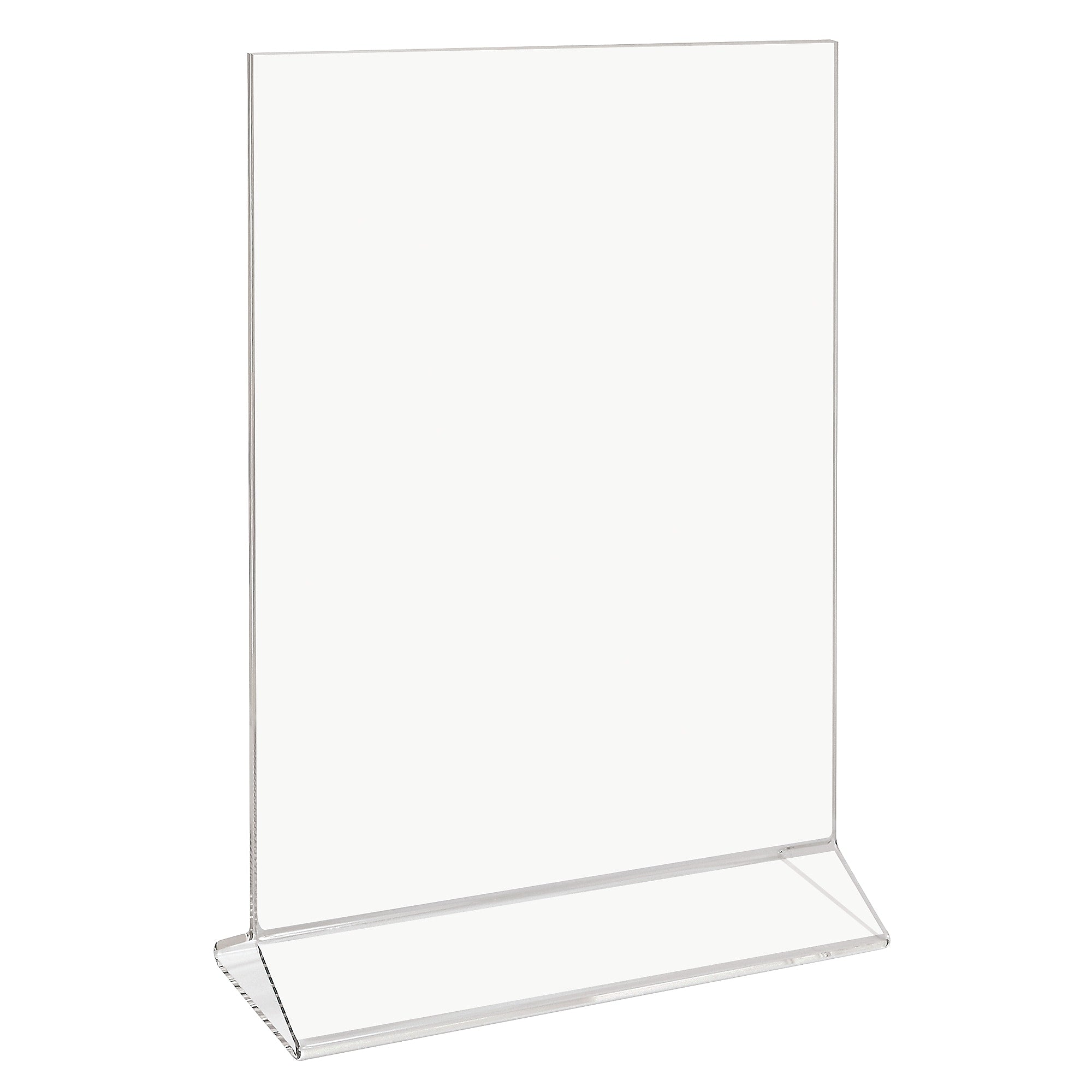 Staples Sign Holder, 8.5" x 11", Clear Acrylic, 10/Carton (ST62658)