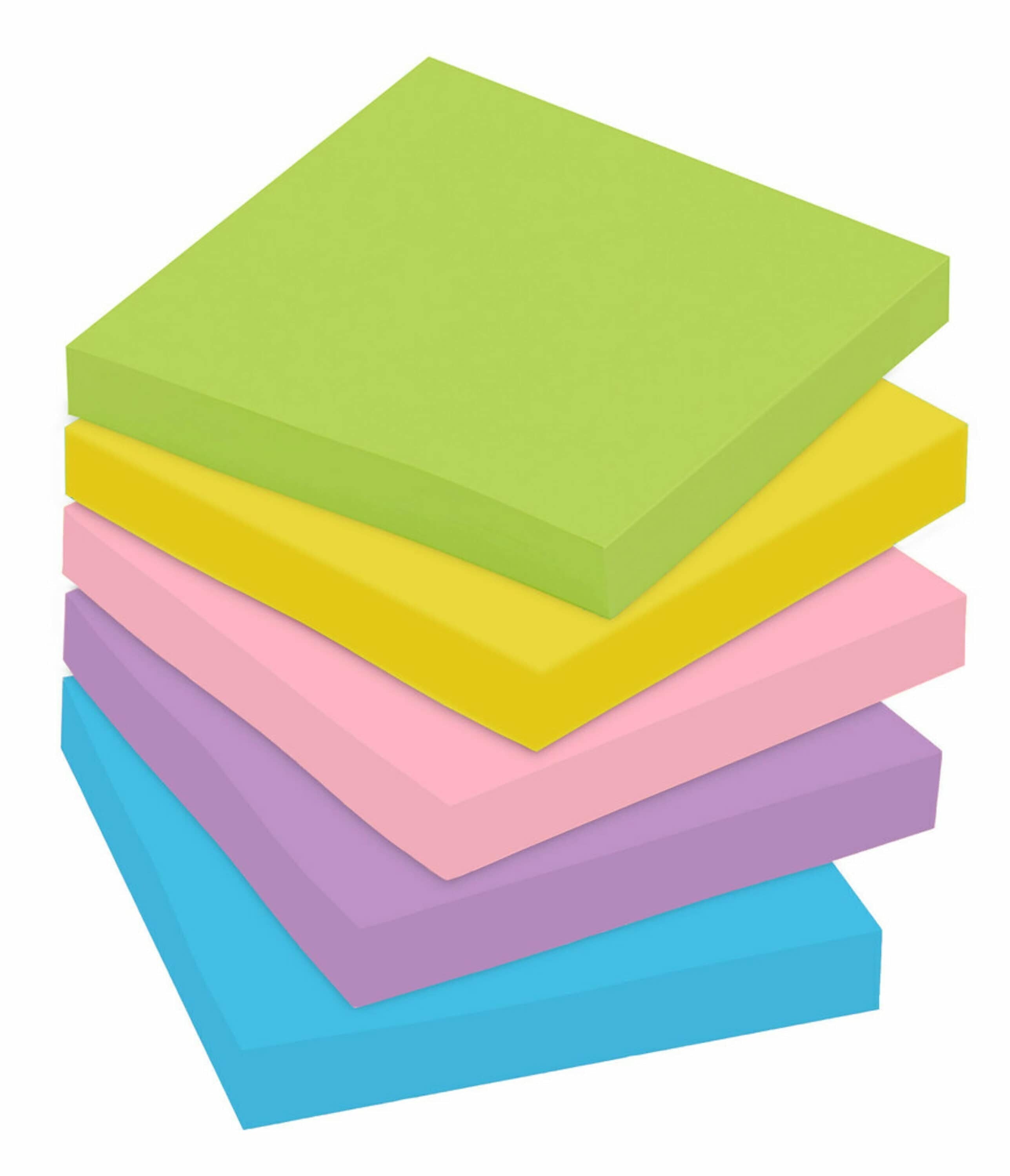 Post-it Notes, 3" x 3", Floral Fantasy Collection, 100 Sheet/Pad, 18 Pads/Pack (654-18BRCP)