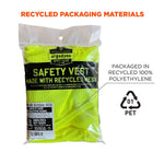 GloWear 8205HL-ECO High Visibility Sleeveless Vest, ANSI Type R Class 2, Lime, 4X/5X, (21989)