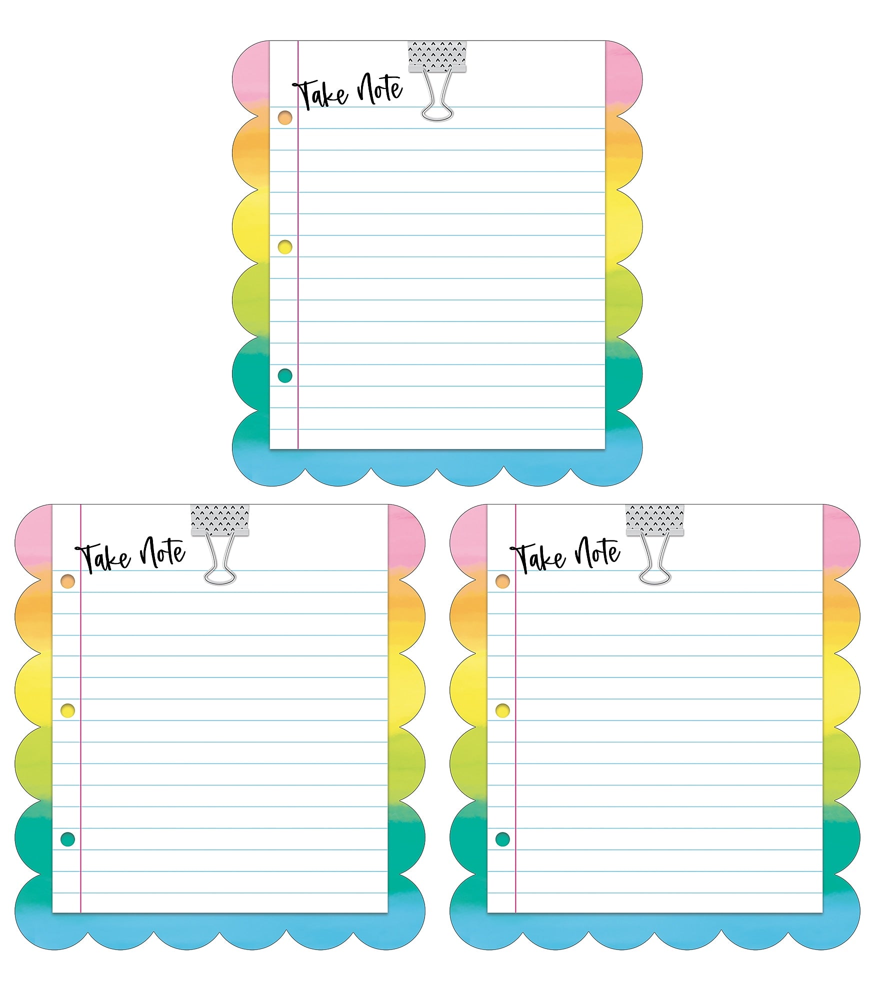 Carson-Dellosa Take Note Notepad Set, Multicolored (145401)