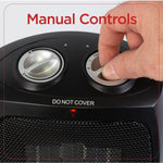 Black & Decker 1500-Watt Portable Ceramic Electric Heater, Black (BHDC201)