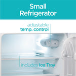 Black & Decker Adjustable Temperature Control Refrigerator w/Freezer, 3.1 Cu. Ft., White (BCRDK32W)