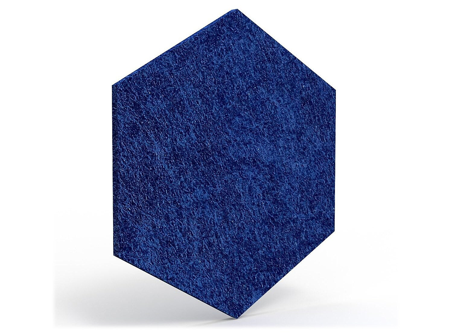 Luxor Reclaim Stick-On Decorative Acoustic Panels, 11"H x 9.5"W, Navy Blue PET, 6/Pack (RCLMHEX051)