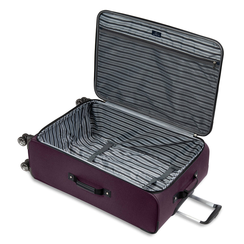 Skyway Luggage Epic 28" Suitcase, 8-Wheeled Spinner, Plum (450-28"555-4VP)