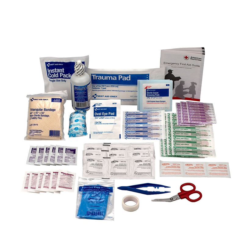 First Aid Only Office First Aid Kit Refill with Medication, ANSI Class A, 25 People, 106 Pieces (223-REFILL)