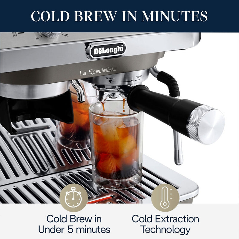 DeLonghi La Specialista Arte Evo 2-Cups Commercial Steam Espresso Machine, Stainless Steel (EC9255M)