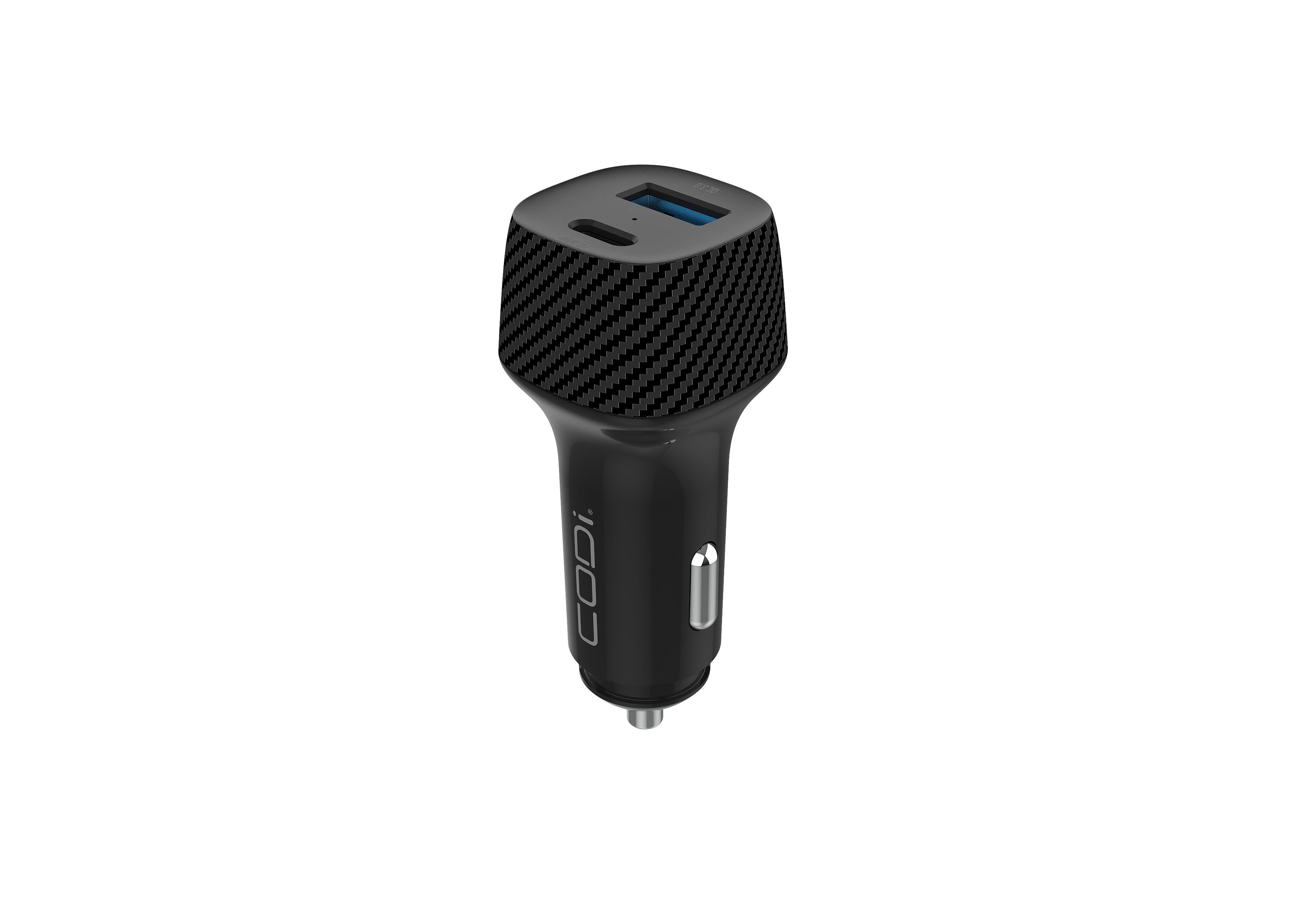 CODi 20W Dual Port Car Charger, USB-A & USB-C Outputs (A01109)