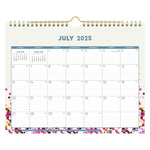2025-2026 Blue Sky Star Confetti Bright 11" x 8.75" Academic Monthly Desk Pad Calendar (148671-A26)