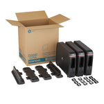 Dixie Ultra Triple Pack SmartStock Series-W Plastic Cutlery Dispenser, Black, 3/Carton (SSW3D85)