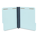 Staples® 60% Recycled Pressboard Classification Folder, 3" Expansion, Letter Size, Light Blue, 25/Box (ST384869/384869)