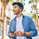 JVC Nearphones Wireless Noise Canceling Over-Ear Earphones, Bluetooth, Black (JVCHANP50TB)