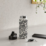DENY Designs Leopard Stainless Steel Double Wall Insulated Water Bottle, 18 oz., Black/White (89183-WBTL05)