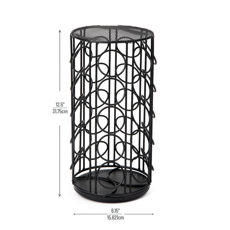 Mind Reader Metal Single Serve Coffee Pod Carousel, 35 Pod Capacity, Black (METCAR35-BLK)