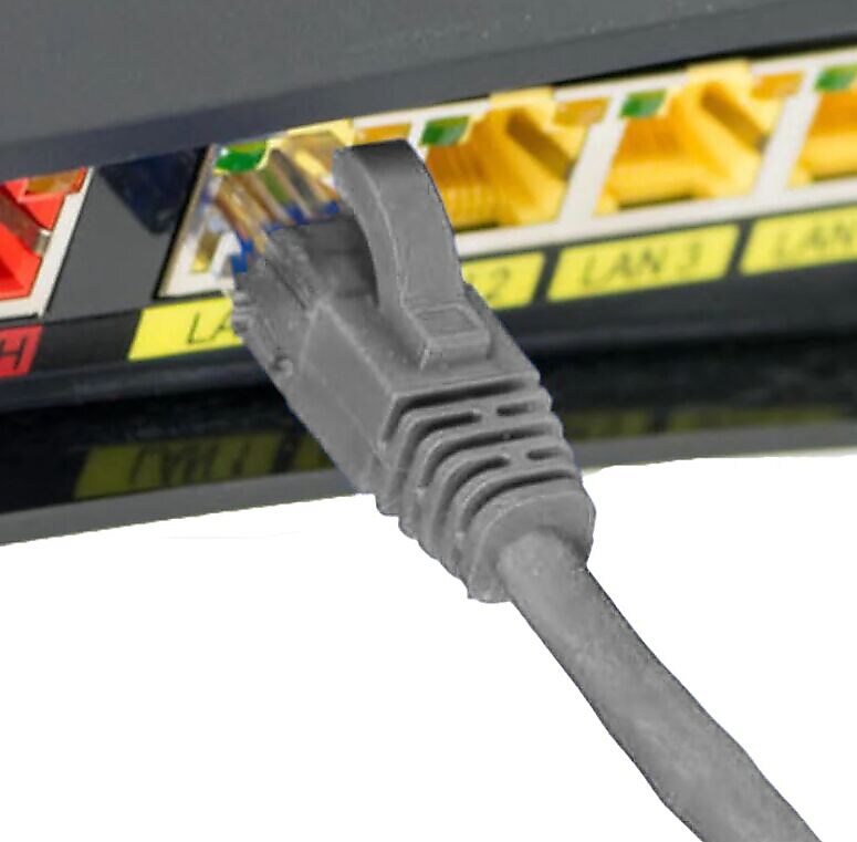 4XEM 15' CAT-6 Ethernet Cable, Gray (4XC6PATCH15GR)