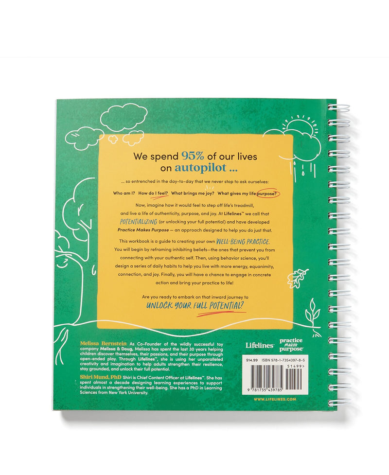 Lifelines Practice Makes Purpose Guided Journal, Multicolor, 180 Pages (17-1101)