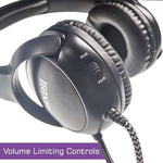 Maxell Kids Safe On-Ear Headphones, Black (MAX198021)