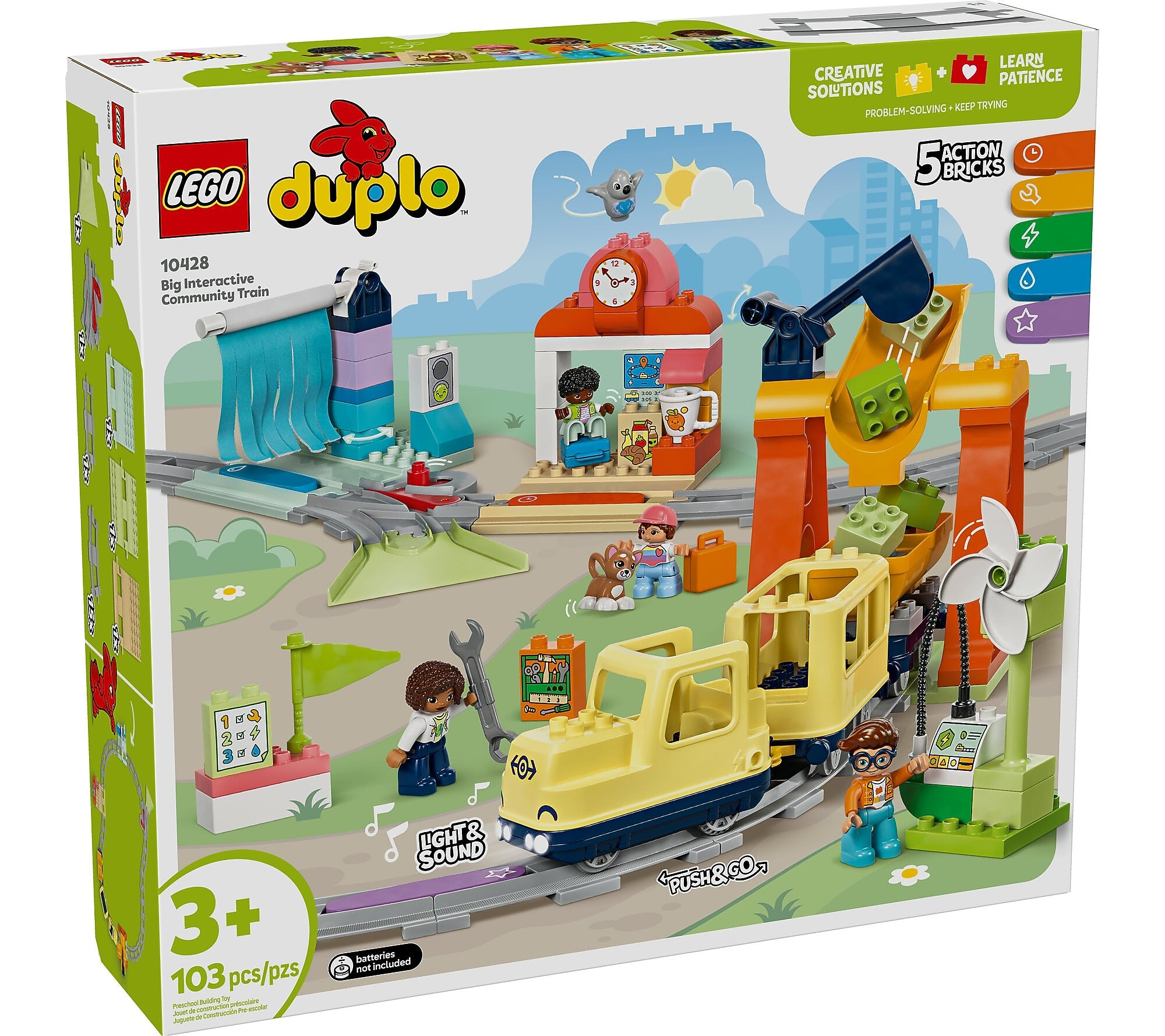 LEGO DUPLO Town Big Interactive Community Train, 103 Pieces (10428)