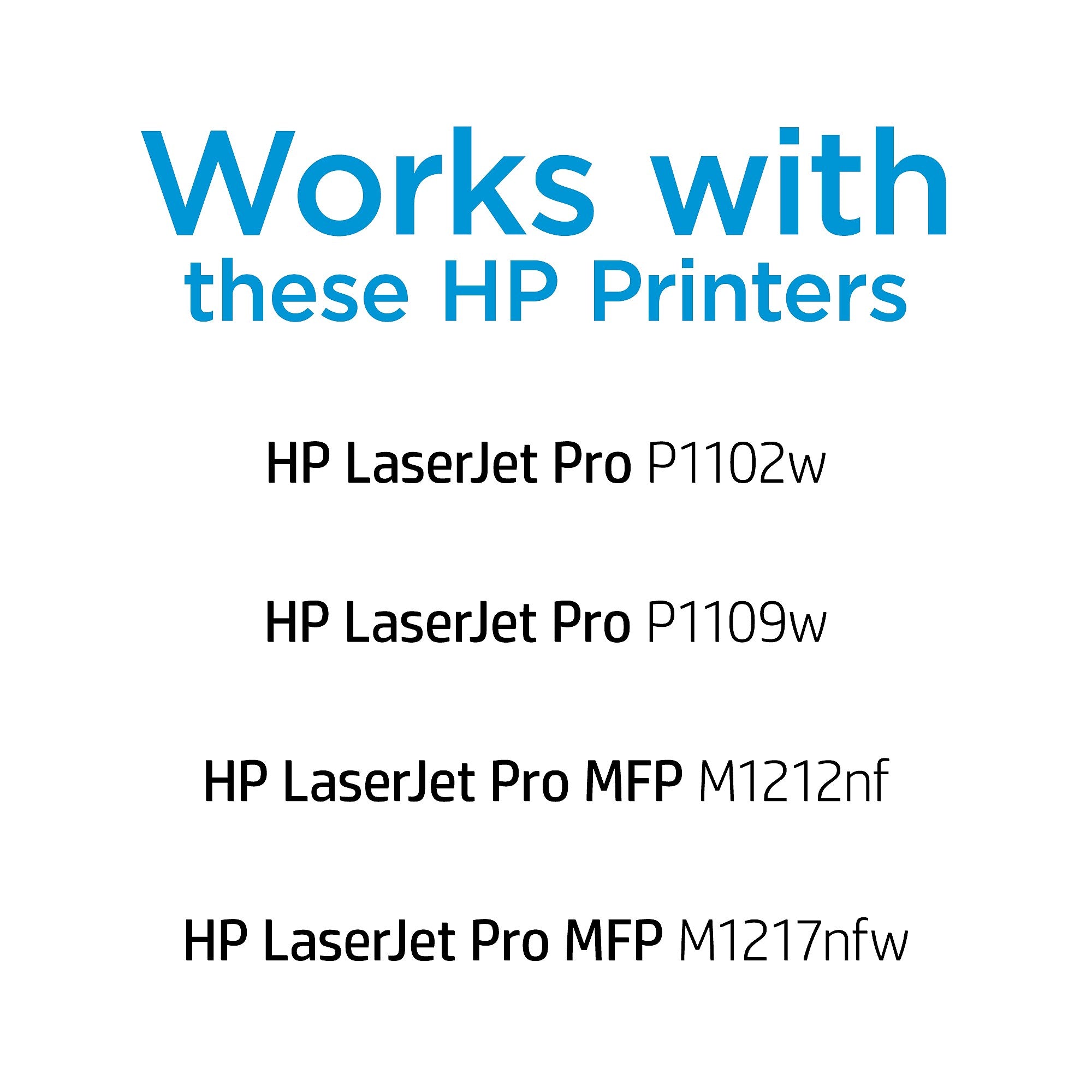 HP 85A Black Standard Yield Toner Cartridge, Prints Up to 1,600 Pages (CE285A)