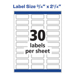 Avery Sure Feed Inkjet Return Address Labels, 3/4" x 2-1/4", 600 Labels/Pack (8257)