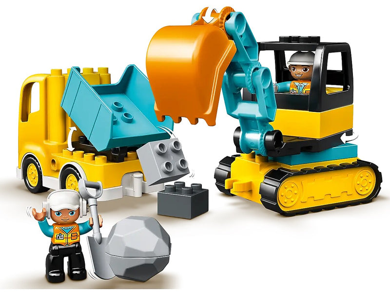 LEGO DUPLO Truck & Tracked Excavator Building Set (10931)