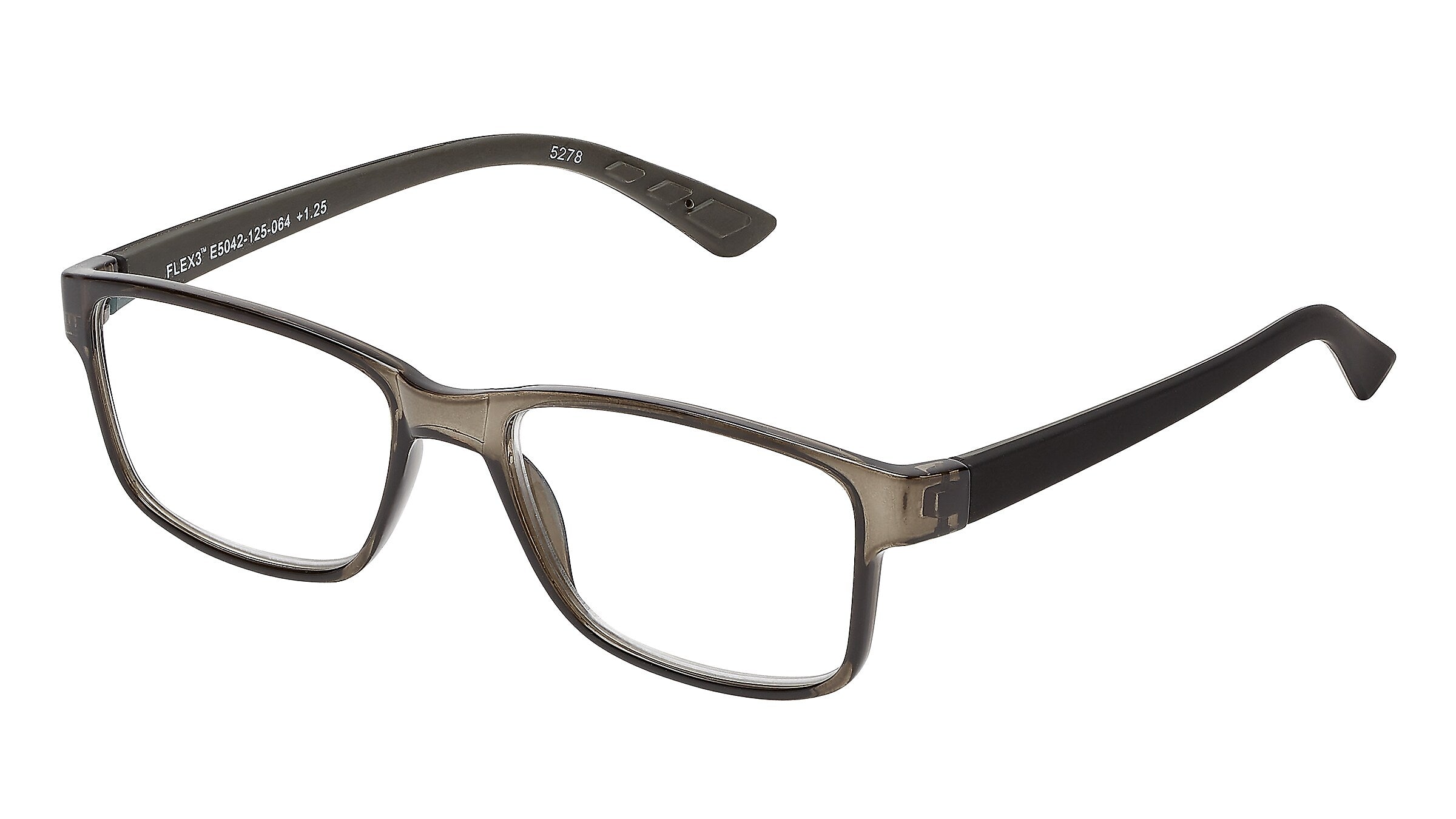 SAV Flex 3 +1.50 Reading Glasses, Smoke (E5042)