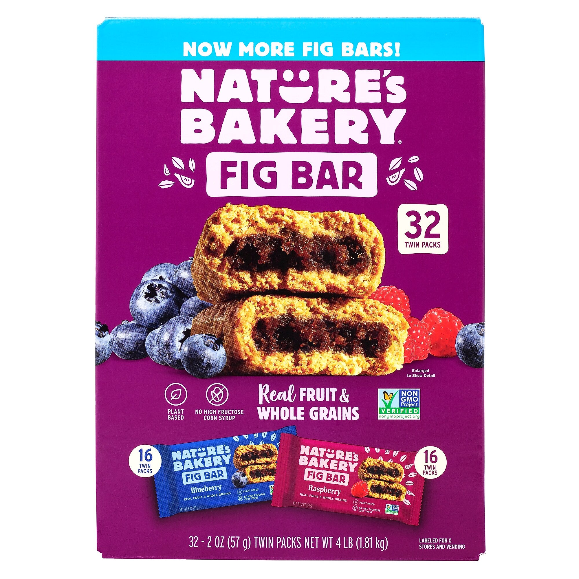 Nature's Bakery Nutrition Bar Variety Pack, 2 oz., 32 Bars/Box (900-00151)