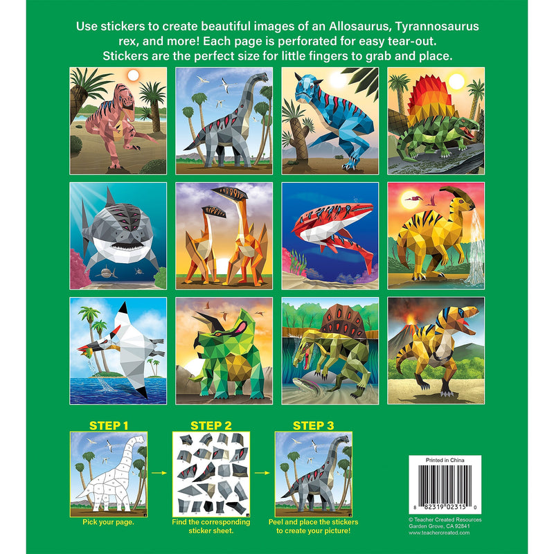 Teacher Created Resources Modern Mosaics: Dinosaurs Activity Book, 2/Bundle (TCR10326-2)