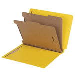 Pendaflex Pressboard Classification Folder, 2-Dividers, 2" Expansion, Letter Size, Yellow, 10/Box (1006949)