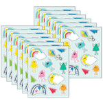 Carson Dellosa Education Happy Place Shape Stickers, Multicolored, 72/Pack, 12 Packs/Bundle (CD-168319-12)