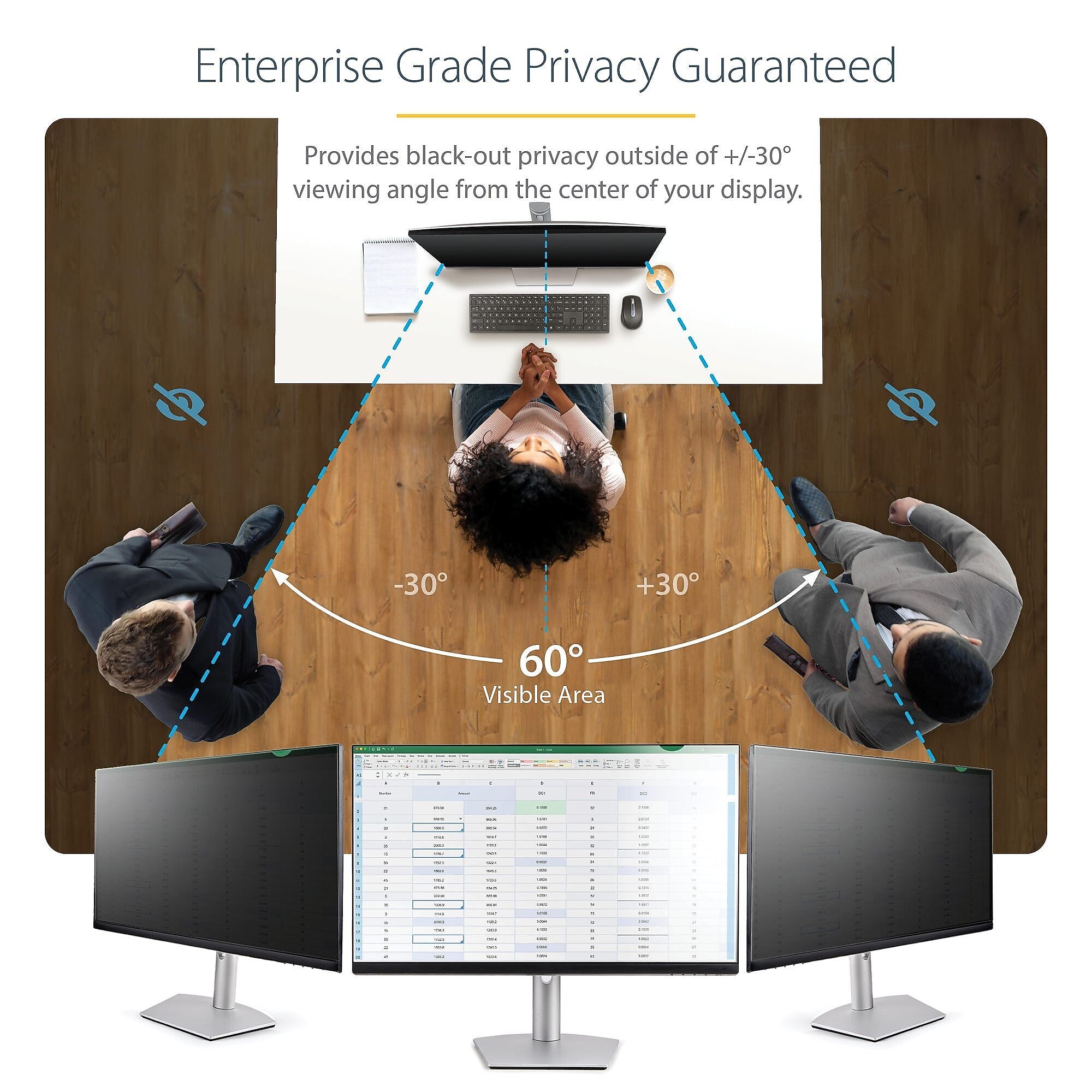 StarTech Anti-Glare Privacy Filter & Screen Protector for 23" Widescreen (16:9) (PRIVACY-SCREEN-23M)