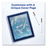 Avery Flexi-View 1" 3-Ring Binder, Blue (AVE17607)