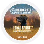 Black Rifle Coffee Company Loyal Spirit Coffee Keurig® K-Cup® Pods, Light Roast, 22/Box (5000384046)