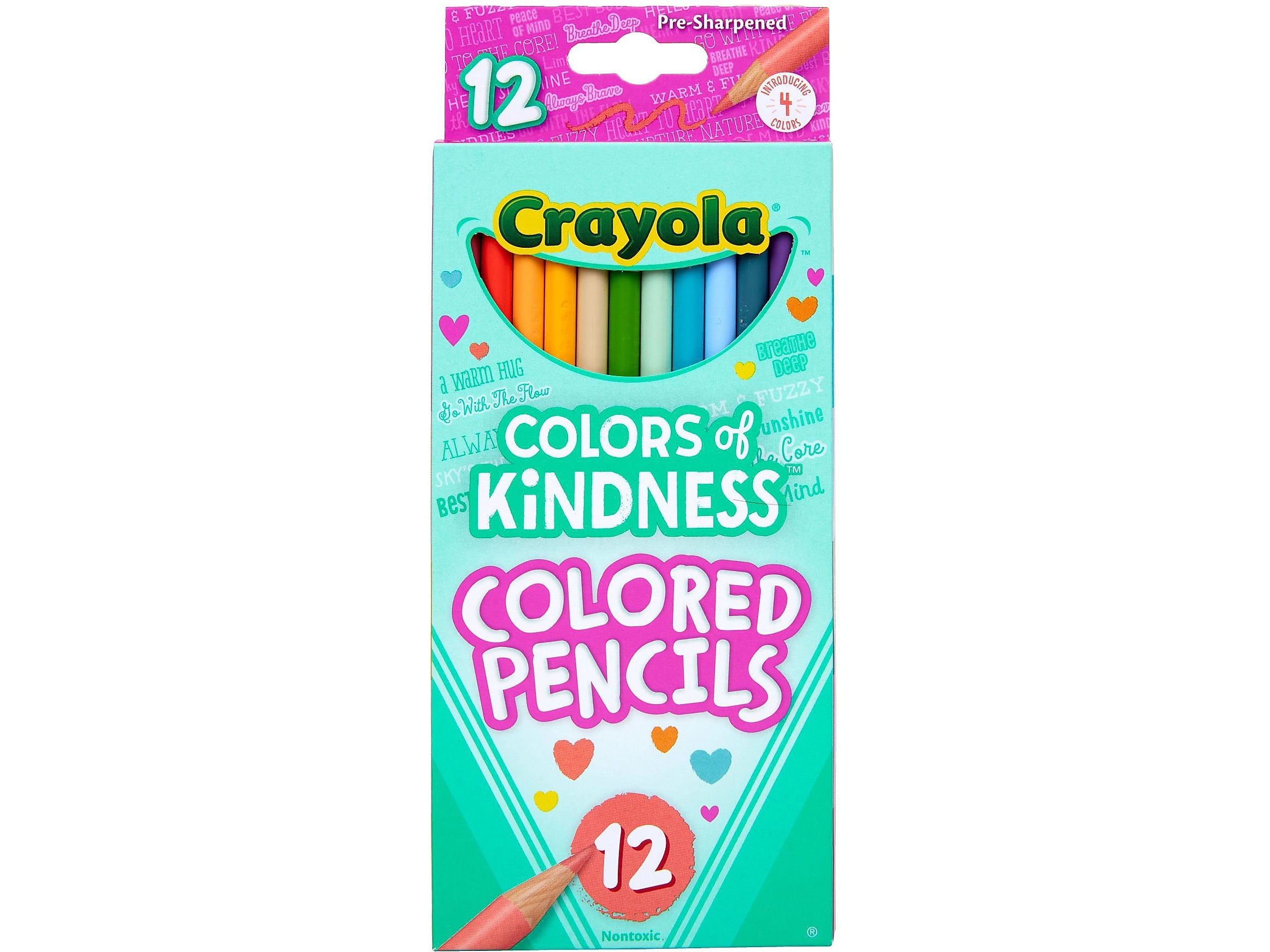 Crayola Colors of Kindness Kids' Colored Pencils, Assorted Colors, Dozen (682114)
