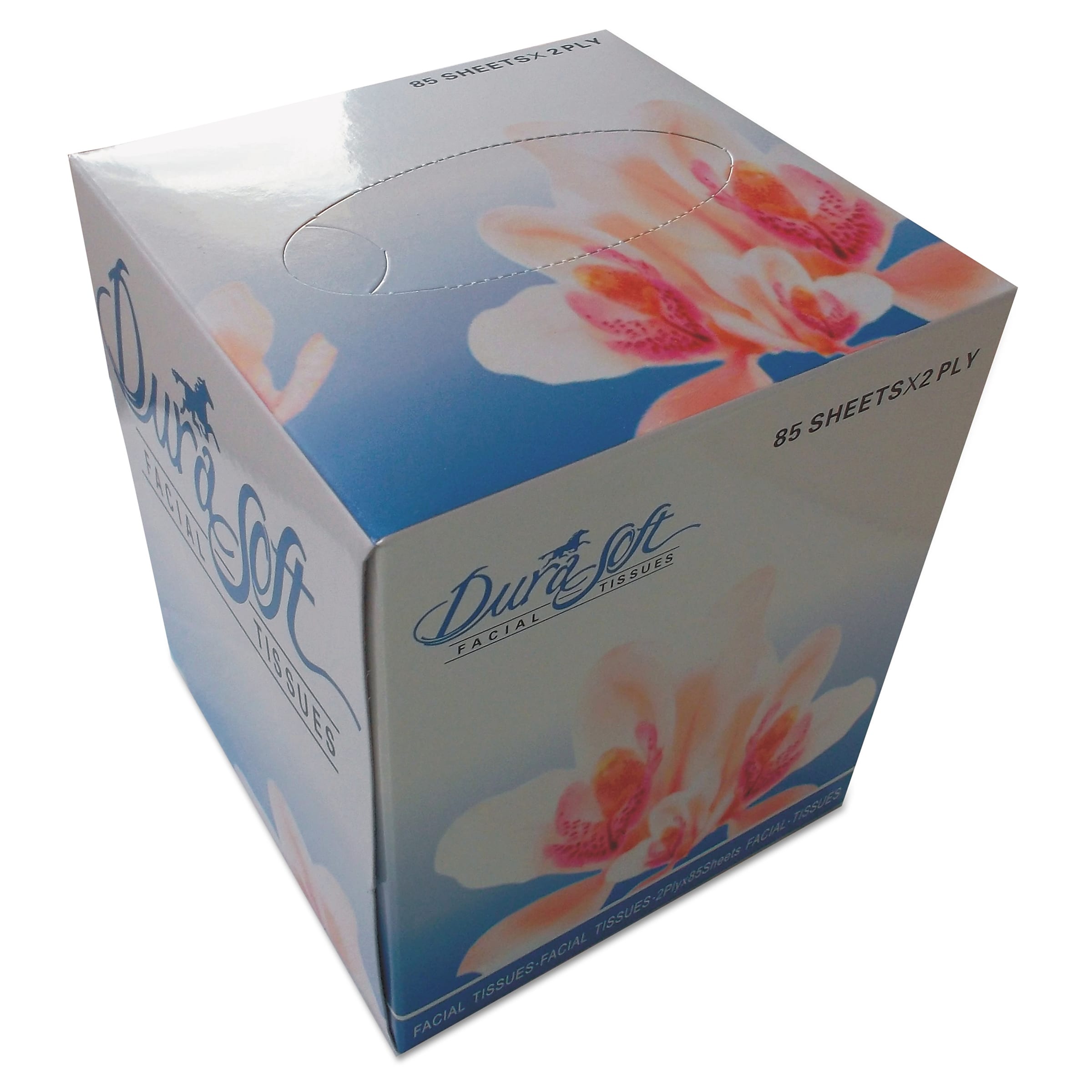 GEN Facial Tissue Cube Box, 2-Ply, White, 85 Sheets/Box, 36 Boxes/Carton