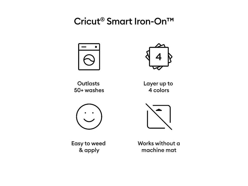 Cricut Smart Iron-On Die Cutting Crafting Roll, Black (2008991)