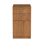 Alera® Valencia Series Box/Box/File Full Pedestal, 15.63w x 20.5d x 28.5h, Modern Walnut