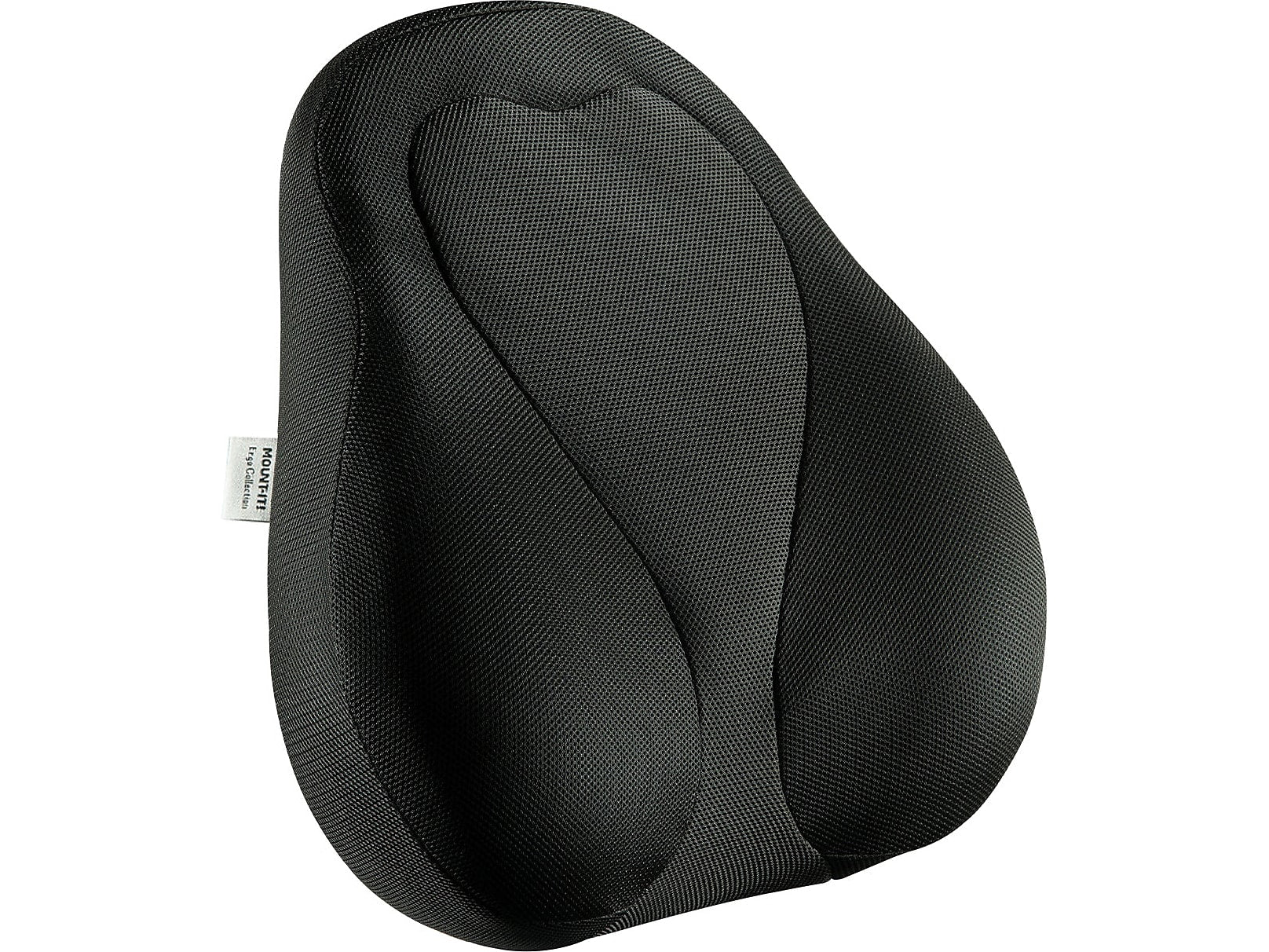 Mount-It! Ergo Collection Memory Foam Curved Back Support, Black (MI-1105)